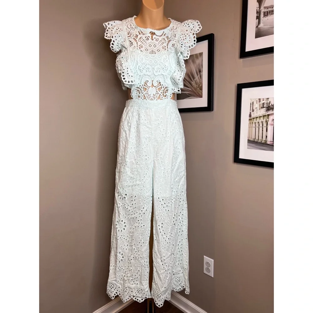 Free People x Nightcap Eyelet Jumpsuit